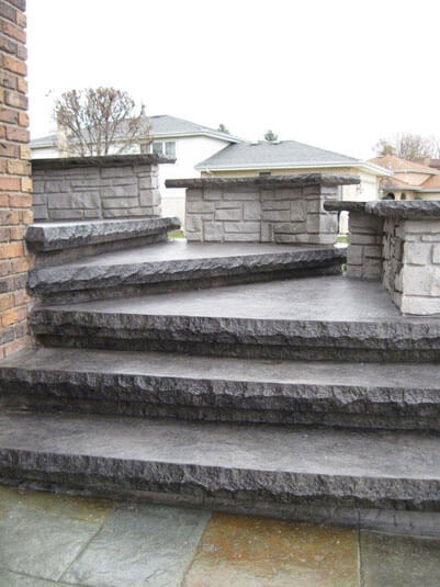 decorative concrete stairs