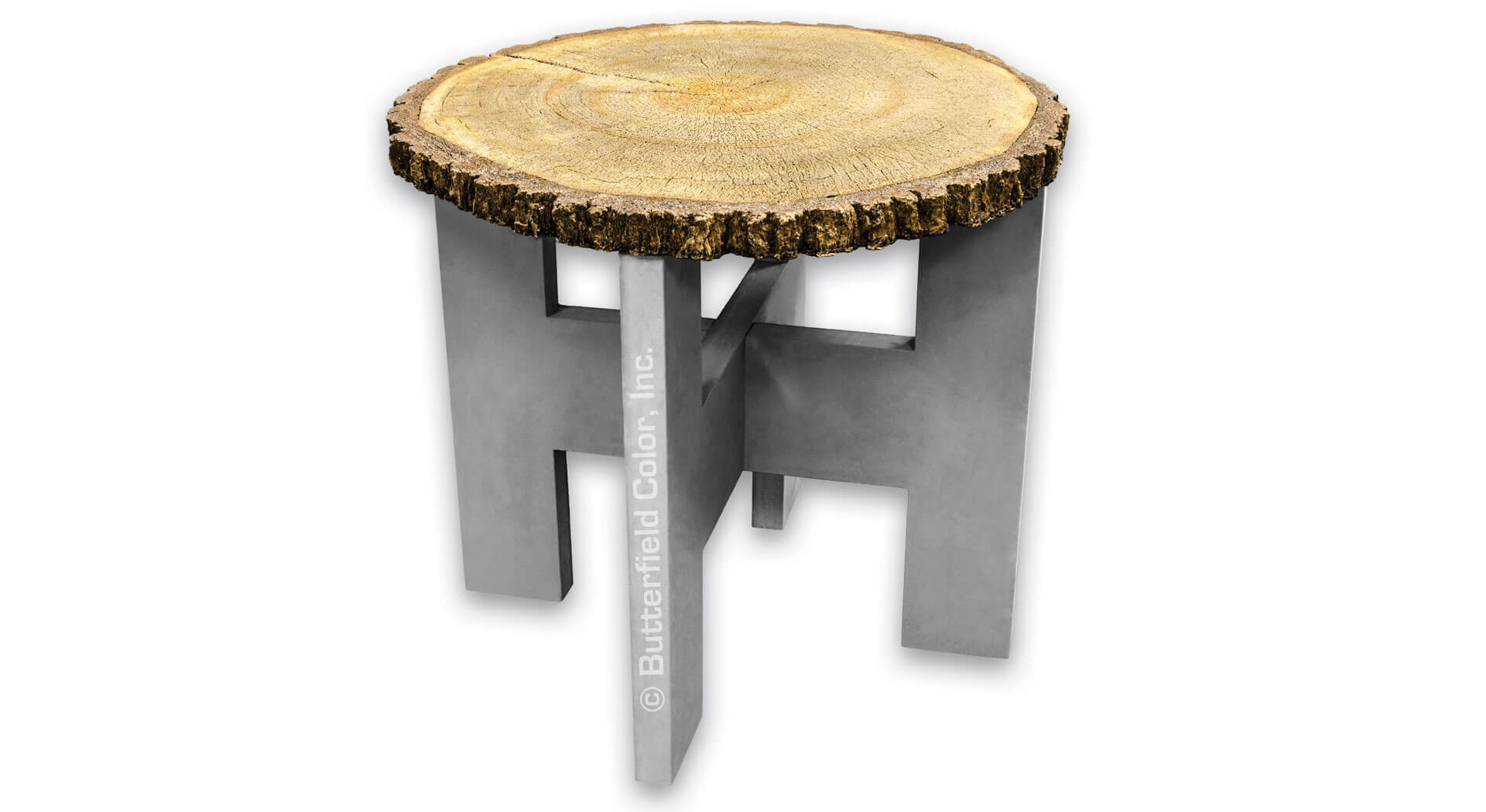 Skilled Oxidize whip 3' Log Round Table Top Mold - Butterfield Color®