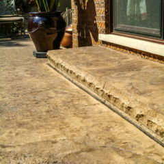 Patio Surface Heavy Stone Texture Stamp Patio Step Edge 48243 Cut Stone Form Liner