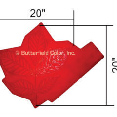 Hickory Leaf Cluster Stamp with Specs